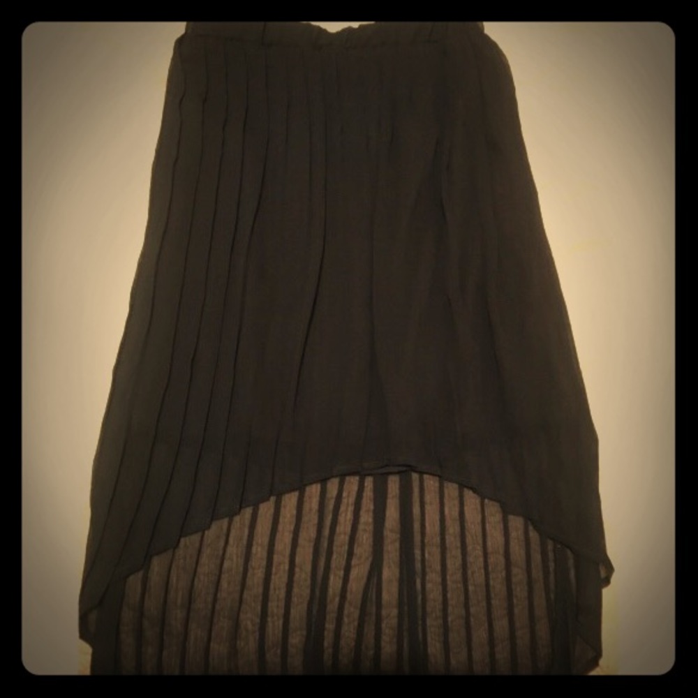 High Low Black Skirt